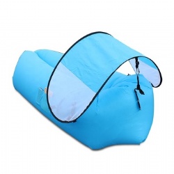 bule camping air sofa chair with canopy